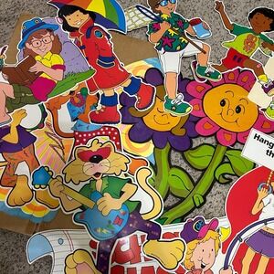 Vintage Trend Enterprises Teacher Bulletin Board Set Multicolor Excellent 1988